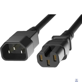 KS-is Кабель питания  KS-857B-1.5 IEC-C14 - IEC-C15 1.5м черный