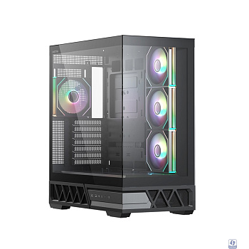 XASTRA Корпус Q700 7ARGB-C10-UC Black ATX/Aquarium/Screewless/7x120mm ARGB PWM mirror fans/Argb+PWM HUB 10port/Type C Q700-7FM12A-C10-UC