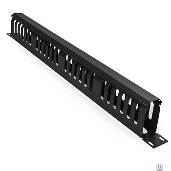 Exegate EX292873RUS Exegate EX292873RUS Кабельный органайзер ExeGate CM19-1U-24M-CV (горизонтальный 19" 1U, металлический, 2 окна в основании профиля, гребенка на 24 выреза, глубина 45mm, с металличес