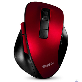 Беспроводная мышь RX-525SW красная  (бесшумн. кл., 5+1кл. 600-1400DPI, Soft-touch, блист.)