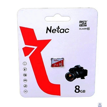 Micro SecureDigital 8GB Netac P500 ECO <NT02P500ECO-008G-S>  (без SD адаптера)