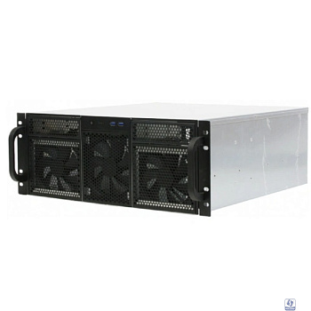 Procase RE411-D2H14-FC-55 Корпус 4U server case,2x5.25+14HDD,черный,без блока питания,глубина 550мм,MB CEB 12"x10,5", панель вентиляторов 3*120x25 PWM [RE411-D2H14-FC-55]