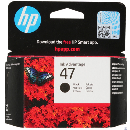 Картридж струйный HP 47 6ZD21AE черный (1300стр.) (26мл) для HP DJ IA Ultra 4828