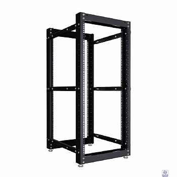 NTSS Стойка серверная NTSS OR двухрамная 52U 600-1000мм, комплект ножек, черный RAL 9005 NTSS-2POR52U/600-1000-BL