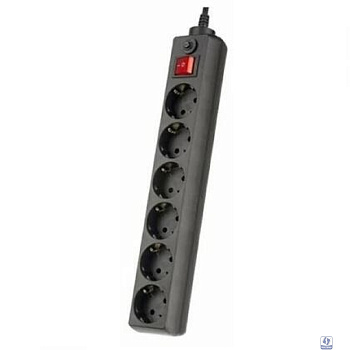 Perfeo Сетевой фильтр "POWER+",PF_A4674 (5,0м, 6 розеток, черный (PF-PP-6/5,0-B))