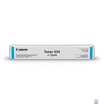 Canon 034C тонер-картридж для  iR C1225/iF. Голубой. 7300 страниц. [9453B001] (CX)