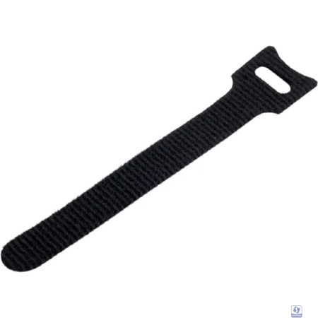 Cabeus CLAMP-125-BK Хомут для кабеля, липучка с мягкой застежкой, 125x14 мм, черный (10 шт.)