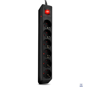 SVEN Фильтр Optima 5,0 м (6 розеток с защитными шторками) черный, цветная коробка [SV-021030]