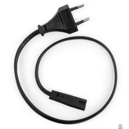 Cablexpert Кабель питания аудио/видео 0,5м, CEE 7/16 - C7, VDE, 2-pin, 2х0,75, черный, пакет (PC-184-VDE-0.5M)