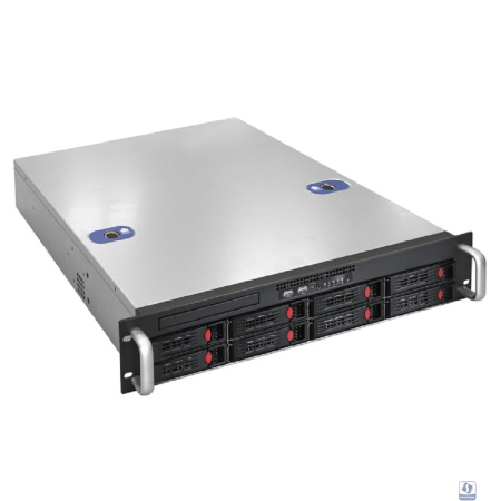 Exegate EX292412RUS Серверная платформа ExeGate Pro 2U550-HS08 <RM 19", высота 2U, глубина 550, Redundant БП 2x550W, 8xHotSwap, USB>