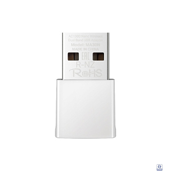 Mercusys MA30N Сверхкомпактный двухдиапазонный USB-адаптер Wi-Fi AC1300