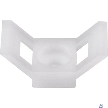 Rexant (07-2104) Площадка для крепления стяжки 29х15х5 мм, белая (100 шт/уп)