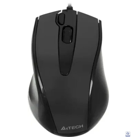 A-4Tech Мышь N-500F V-TRACK (серый глянец/черный) USB, 3+1 кл.-кн.,провод.мышь [641866]