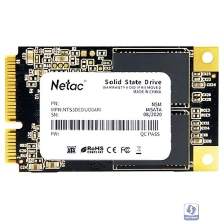 SSD mSATA Netac 2.0Tb N5M Series <NT01N5M-002T-M3X> Retail (SATA3, up to 560/520MBs, 3D NAND, 1120TBW)