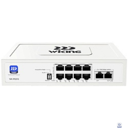 Wi-Tek WK-PS310 коммутатор WIKING неуправляемый PoE 76Вт, 8GE(PoE)+2GE