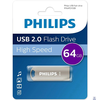 PHILIPS USB Drive 64GB IRON 2.0, USB 2.0 (FM64FD150B/97)