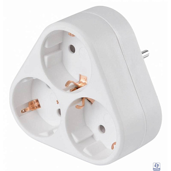 BURO Сетевой разветвитель 3 розетки (BU-PS3VG-W), белый (пакет ПЭ) 