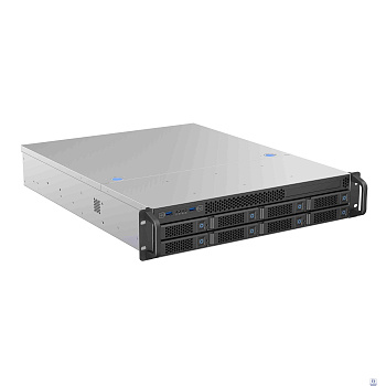 Procase BS208-SATA3-B-0 Корпус 2U Rack server case 8 SATA III / SAS 6Gbit hotswap HDD 2*MiniSAS(8087), черный, без блока питания, глубина 650мм, MB 12"x13"