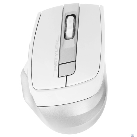 Мышь A4 Fstyler FB35 белый/серый оптическая (2000dpi) беспроводная BT/Radio USB (6but) 