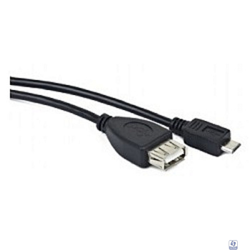 Gembird/Cablexpert A-OTG-AFBM-001 AF/MicroBM, Кабель USB 2.0 OTG  , 0.15м, пакет 