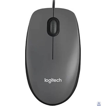910-001793  Мышь Logitech M90 Optical USB Dark Grey RTL
