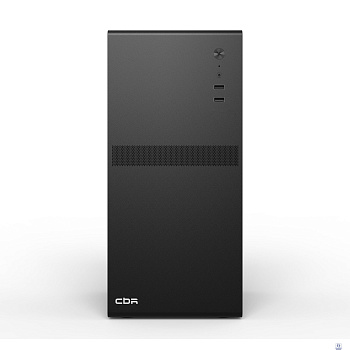 CBR Корпус mATX Minitower V201, c БП PSU-ATX550-12MD (550W/120mm), 2*USB 2.0, HD Audio+Mic, Black [PCC-MATX-V201-550W]