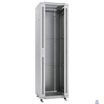 Cabeus SH-05C-42U60/80 Шкаф монтажный телекоммуникационный 19" напольный для распределительного и серверного оборудования 42U 600x800x2055mm (ШхГхВ) передняя стеклянная и задняя сплошная металлическая
