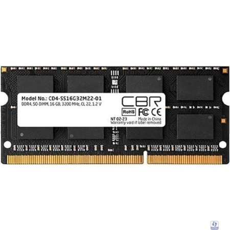 CBR DDR4 SODIMM 16GB CD4-SS16G32M22-01-AIO PC4-25600, 3200MHz, CL22, 1.2V