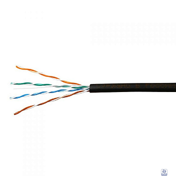 SkyNet Кабель UTP outdoor 4x2x0,46, медный, FLUKE TEST, кат.5e, однож., (305м) box, черный [CSL-UTP-4-CU-OUT](АК5010171/1693223)