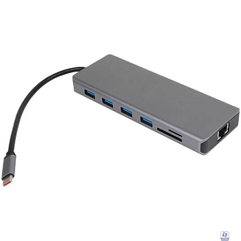 VCOM CU4706 Концентратор TypeC/(2*HDMI+DP)4K*60Hz 3*USB3.0 TC USB2.0 RJ45 SD TF PD audio TC адаптер