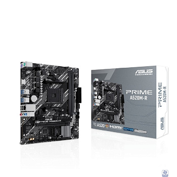 ASUS PRIME A520M-R (Socket AM4, mATX, 2xDDR4(64GB), HDMI 2.1, 1xPCIe 3.0x16/1xPCIe 3.0, 1xLAN, 4xSATA 6Gb/s, 1xM.2, 4xUSB 3.2, 2xUSB 2.0, 2xPS/2)
