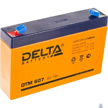 Delta DTM 607 (7 А\ч, 6В) свинцово- кислотный аккумулятор  
