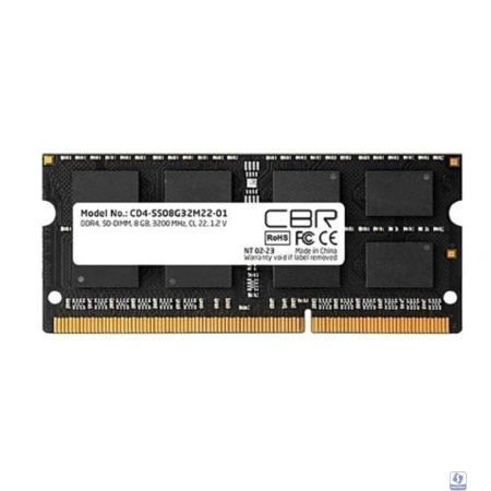 CBR DDR4 SODIMM 8GB CD4-SS08G32M22-01-AIO PC4-25600, 3200MHz, CL22, 1.2V 
