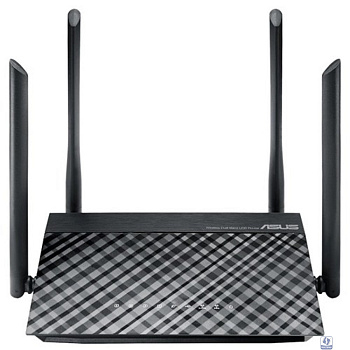 ASUS RT-AC1200 (V2) Беспроводной двухдиапазонный маршрутизатор AC1200  с поддержкой технологии MU-MIMO, Wi-Fi 5 (ac)