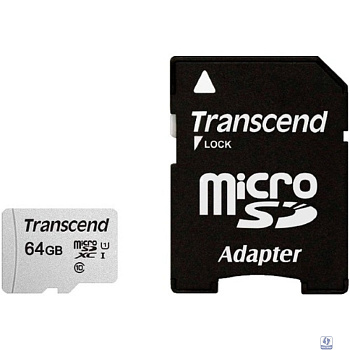 Micro SecureDigital 64Gb Transcend Class 10 TS64GUSD300S-A 