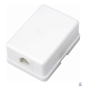 Rexant (03-0001) Розетка телефонная внешняя, 1 порт UTP RJ-14 (6P4C), CAT 3