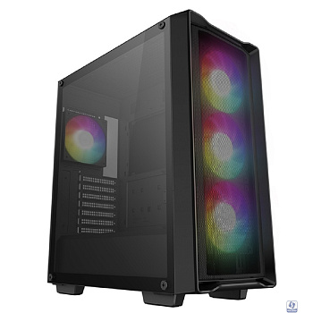 Deepcool CC560 Mesh V2 черный без БП ATX 4x120mm 5x140mm 2xUSB3.0 audio bott PSU
