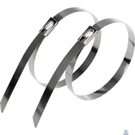 Rexant (07-0310-100) Стяжка кабельная стальная (304) 300x7,9мм (100 шт/уп)