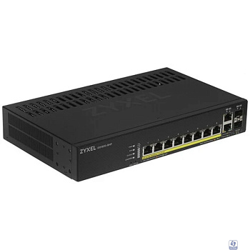 ZYXEL GS1920-8HPV2-EU0101F Гибридный Smart PoE+ коммутатор NebulaFlex GS1920-8HPv2, 8xGE PoE+, 2xCombo (SFP/RJ-45), бесшумный, бюджет PoE 130 Вт, автономное/облачное управление