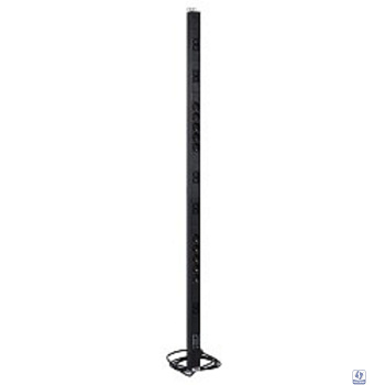 REM Вертикальный блок розеток Rem-16 с фил. и инд., 10  Shuko, 10 C13, 16A, алюм.,33-38U, шнур 3м. (R-16-10S-10C13-FI-1420-3)