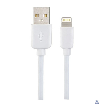PERFEO Кабель для iPhone, USB - 8 PIN (Lightning), белый, длина 1 м., бокс (I4604) 