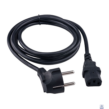 Гарнизон Кабель питания Schuko-C13, 3x0.75мм2, 10A, CCA, с заземлением, 1.8м, черный, пакет (GPC-186-0.75-1.8M)
