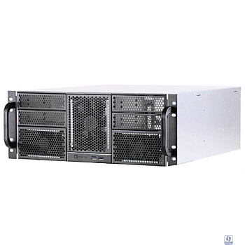 Procase Корпус 4U server case,4x5.25+11HDD,черный,без блока питания,глубина 550мм,MB CEB 12"x10,5", панель вентиляторов 3*120x25 PWM [RE411-D4H11-FC-55]