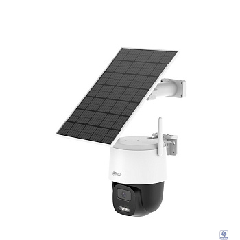 DAHUA DH-BP3E (DH-IPC-BP3EP-0360B) Уличная купольная PT IP-видеокамера с Wi-Fi и солнечной батареей 3Мп;1/3" CMOS; 3.6мм; ИК 30м,LED 20м; IP66;микрофон+динамик;литиевая батарея 36 Вт·ч;слот microSD;