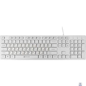 Клавиатура Oklick 500M белый USB slim Multimedia  [1061586]