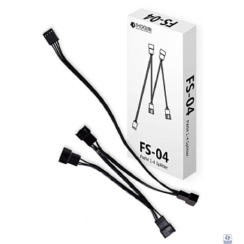 Разветвитель питания ID-Cooling FS-04 (до 4 контактных вентиляторов)
