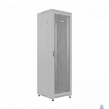 NTSS Шкаф напольный универсальный серверный NTSS R 42U 600х600мм, 4 профиля 19, двери перфорированная и сплошная металл, боковые стенки съемные, регулируемые опоры, разобранный, серый RAL 7035 NTSS-R4