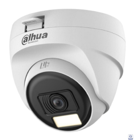 DAHUA DH-HAC-T1A51P-U-IL-0280B-S3 Уличная купольная HDCVI-видеокамера 5Мп; CMOS; объектив 2.8мм; ИК 25м, Led 20м; корпус: пластик