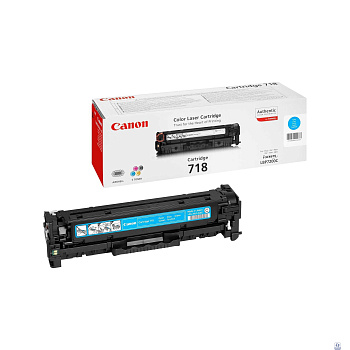 Canon Cartridge 718C 2661B002 Картридж для Canon LBP7200Cdn/MF8330Cdn/MF8350Cdn Голубой, 2900стр.