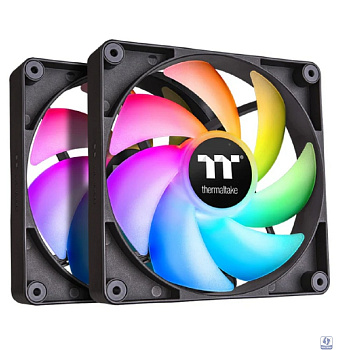 Кулер для компьютерного корпуса, Thermaltake, CT120 ARGB Sync PC Cooling Fan, CL-F149-PL12SW-A, ARGB 120мм вентилятор, 2000об.мин, 4pin PWM/3pin ARGB, 57.05CFM, 25.8 dB(A), 120x120x25мм, Черный